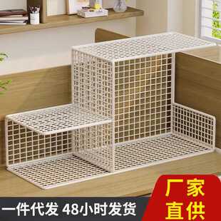 桌面收纳盒办公桌多层置物架子分层储物柜大容量多用途文件收纳筐