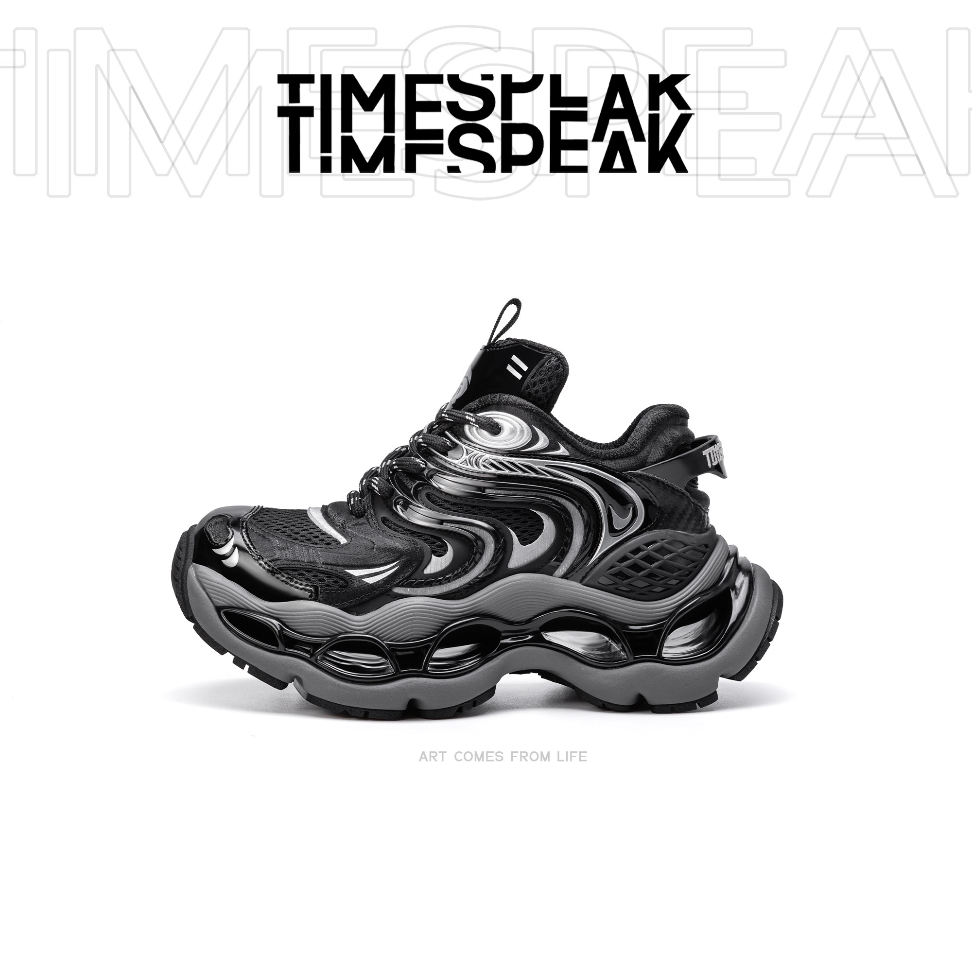 TIMESPEAK【胡夏同款】老爹鞋男女运动休闲鞋厚底时尚潮牌情侣鞋