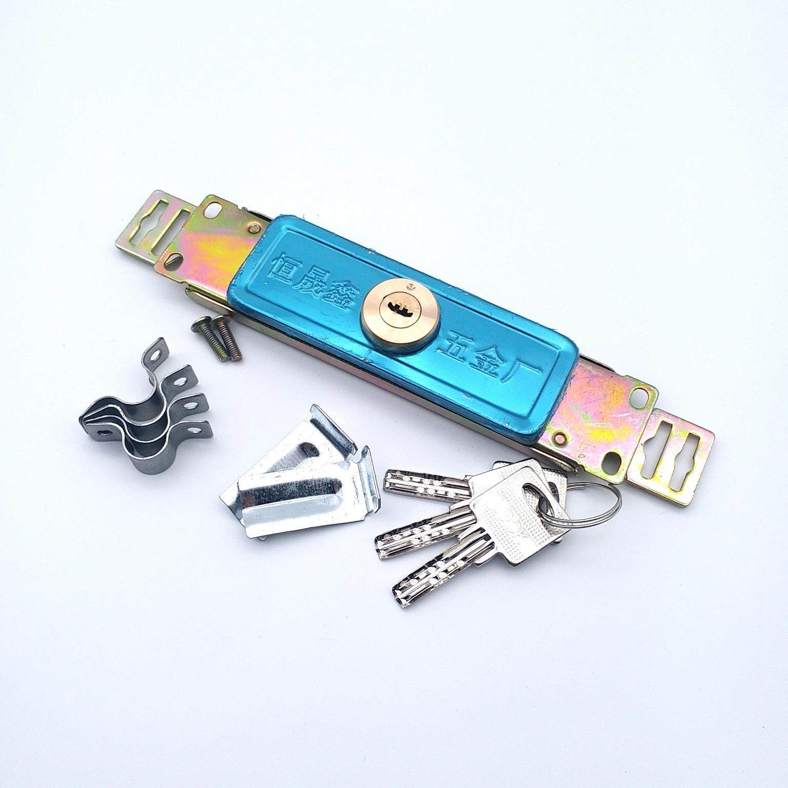 厂家 月牙匙卷帘门锁 车库门锁卷帘门锁不锈钢防撬插芯锁