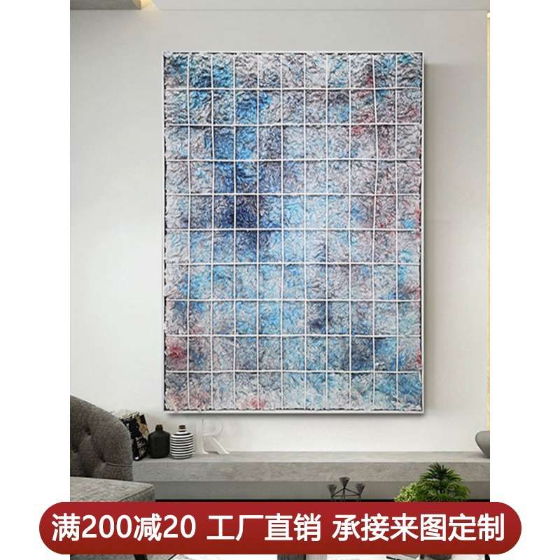 大芬村手绘油画大幅立体肌理抽象画玄关挂画客厅背景墙落地装饰画图片
