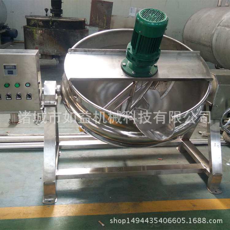 可倾电加热搅拌煮锅 质优价廉 厂家直销 诸城如益机械