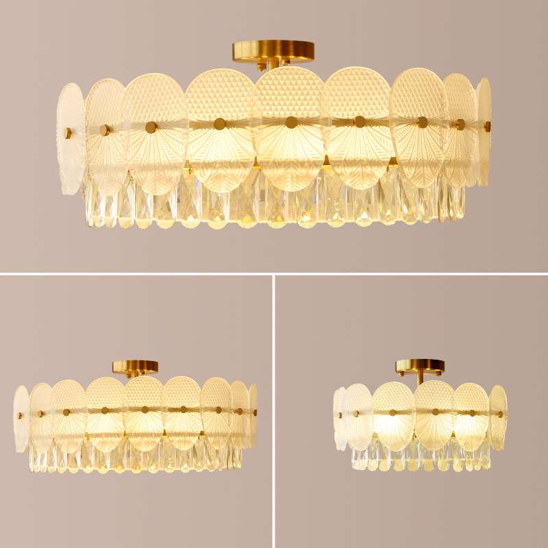 后现代轻奢吸顶灯设计师款客厅卧室灯创意个性现代简约玻璃餐厅灯