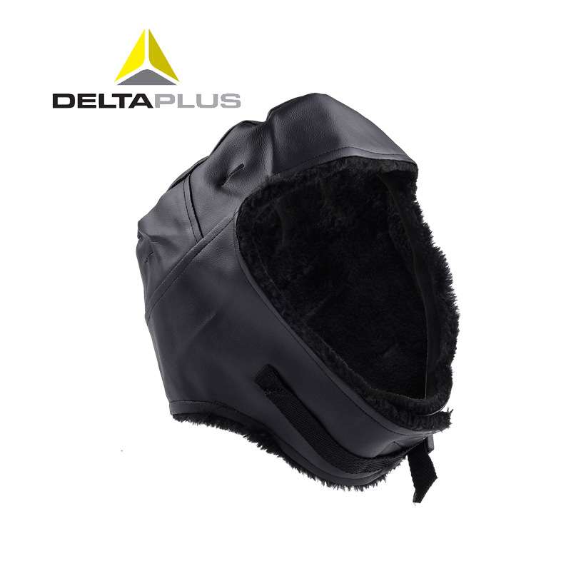 代尔塔 102023 皮质防寒冬帽内衬 保暖帽 冷库安全帽 防寒护耳