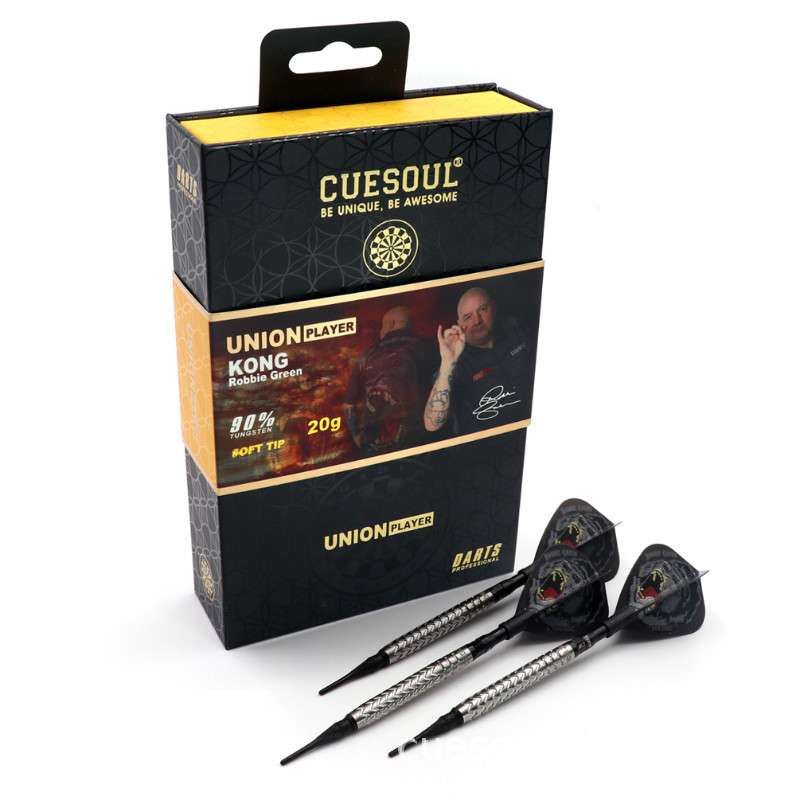 CUESOUL/Q獣罗比格林系列22g银色赛级钨钢酒吧俱乐部软飞镖套装