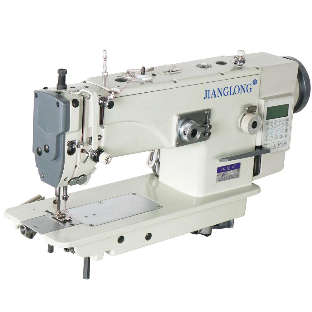 江龙1530人字平缝车曲折缝自动剪线倒缝琦星电控电脑一体缝纫机