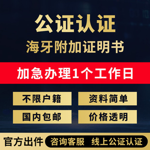 海牙公证认证办理美国香港印尼西班牙土耳其意大利亲属关系出生证
