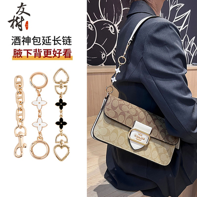 友树适用蔻驰morgan摩根酒神包包延长链coach腋下装饰链加长配件