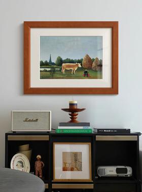 中国郊区法国南部覆古自然客厅装饰画法国包豪斯中世纪风格餐厅入