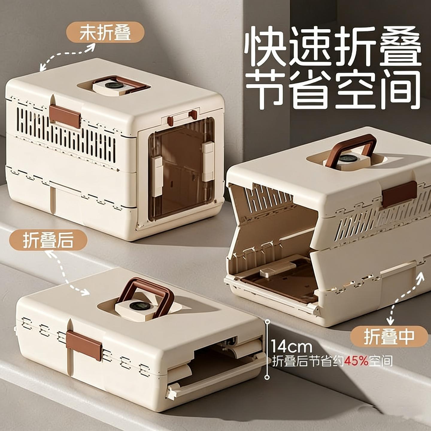 宠物折叠航空箱猫咪外出式车载