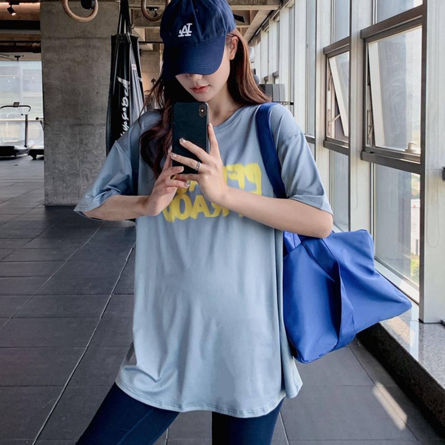夏季新款速干瑜伽服恤女运动显瘦