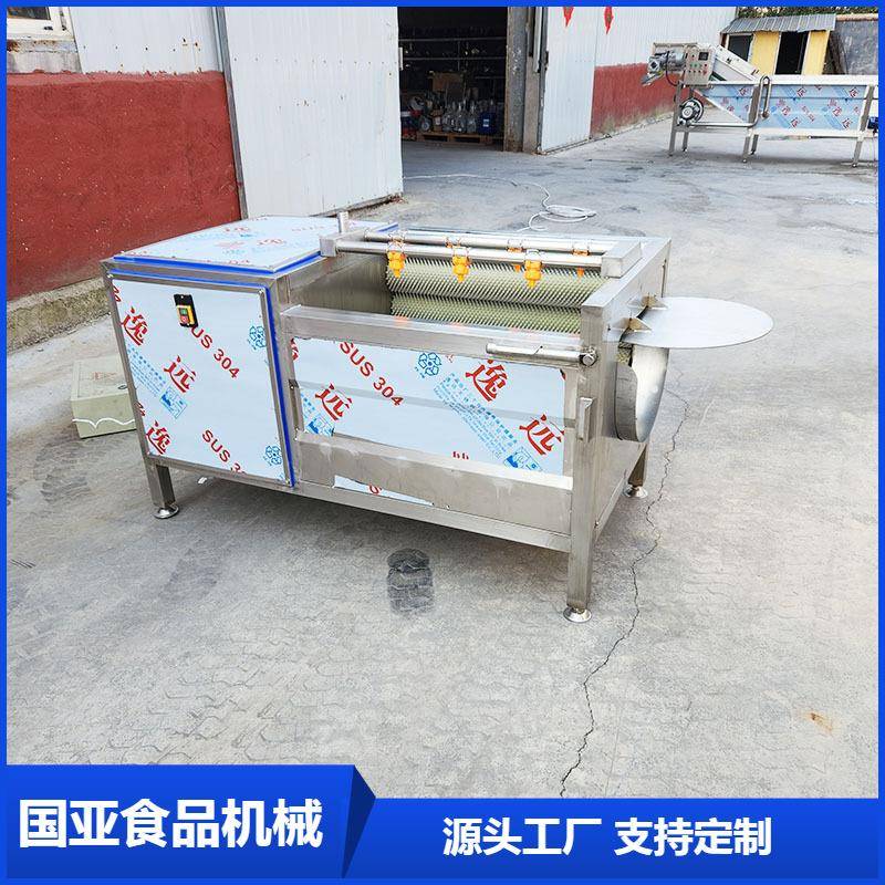 红薯清洗去皮机全自动土豆毛辊清洗机不锈钢羊头羊蹄清洗设备