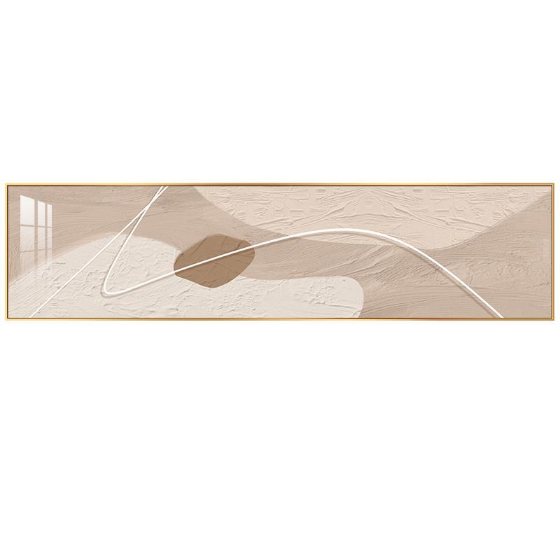 卧室装饰画高级感奶油风抽象主卧床头挂画客厅现代简约横版壁画