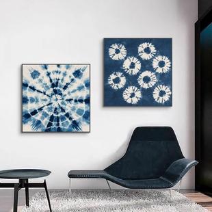 云南民族风玄关印染装饰画扎染图案客厅挂画民宿壁画非遗文化传承