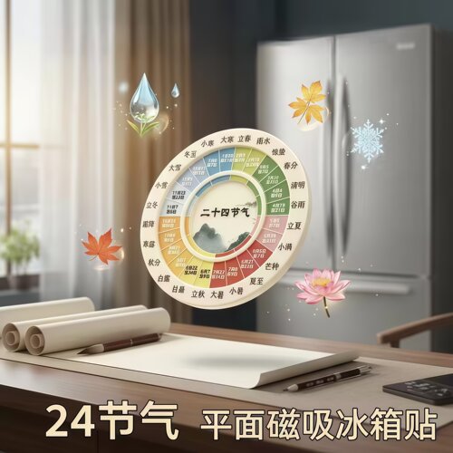 国风二十四节气亚克力冰箱贴