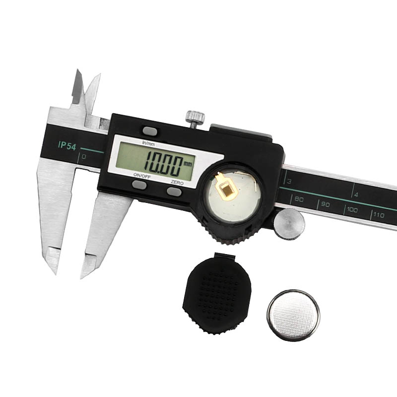 伊莱科不锈钢电子数显游标卡尺IP54级防水防尘专业测量工具0300mm