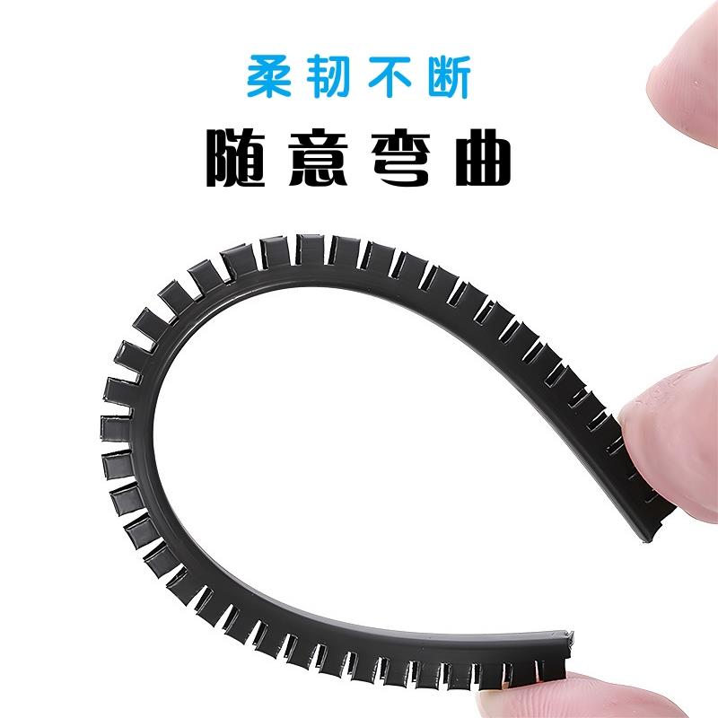 护线齿活用护线套圈自由绝缘保护套齿型保护带齿形护线套卡扣u型