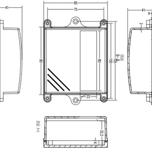厂家直销 温湿度传感器壳体  农业大棚变送器外壳 中继盒可开孔