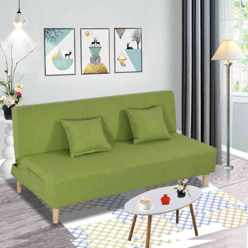 简易懒人布艺沙发床多功能小户型可折叠1.8米单人双三人客厅两用