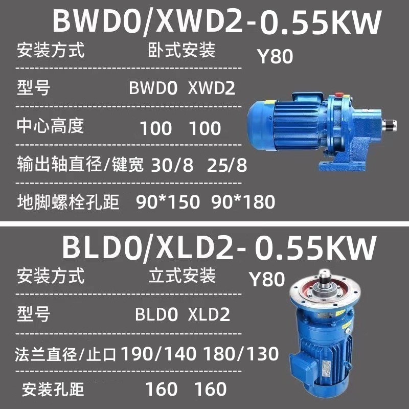 摆线针轮减速机BWD0#1#2#3#4#5#XWD2#3#4#5#6#7#卧立式BLD搅拌机