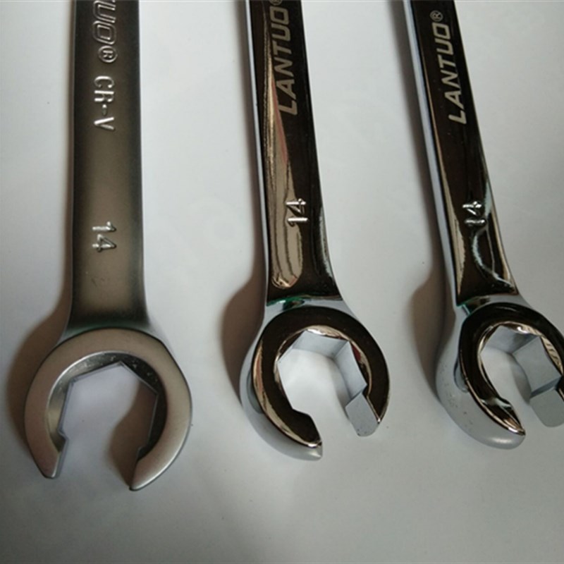 双头六角开口油管扳手叉口呆板汽车刹车油路拆卸专用工具6-27扳手