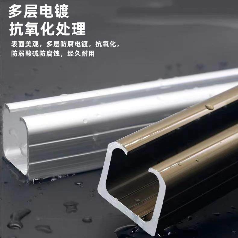 吊轨移门6米铝合金滑轨铝型材木门配件加厚上轨趟门推拉滑轮轨道