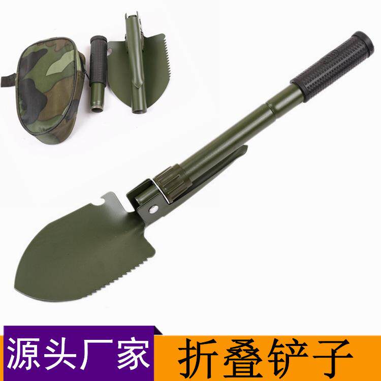 户外折叠工兵铲铁锹多功能小号锹野营钓鱼铲车载兵工铲子跨境现货