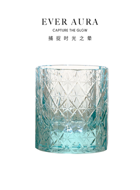 EVRA【七宝】K9水晶江户切子威士忌酒杯手工雕刻洋酒杯礼盒套装