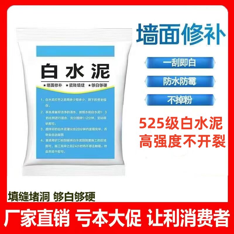 国标525白水泥家用防霉瓷
