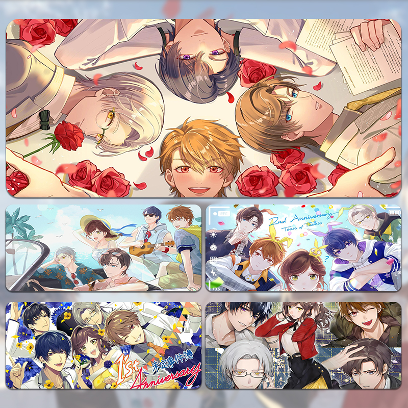 未定事件簿滑鼠垫超大号卡通可爱游戏电竞宿舍电脑桌办公桌滑鼠垫