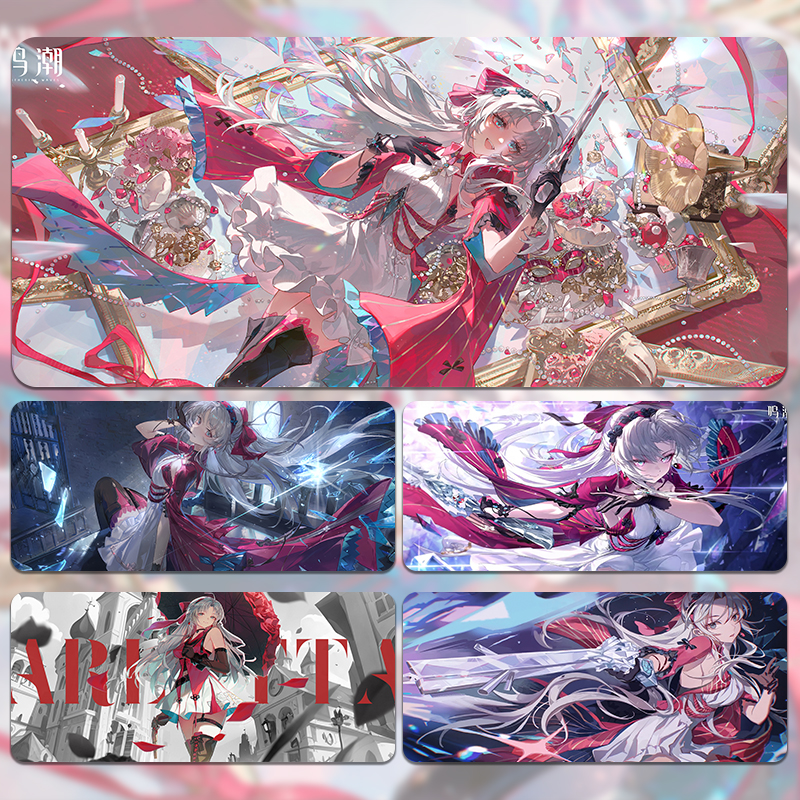 珂莱塔游戏鼠标垫超大号明日方舟炫酷宿舍电脑桌工位办公桌滑鼠垫