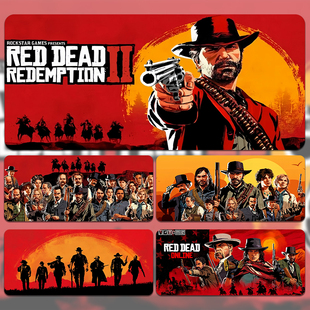 荒野大嫖客鼠标垫超大电竞游戏动漫定制宿舍电脑桌工位办公桌防滑