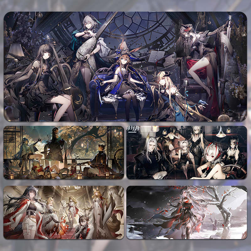 明日方舟鼠标垫超大号游戏电竞二次元电脑桌垫男女定制防滑键盘垫