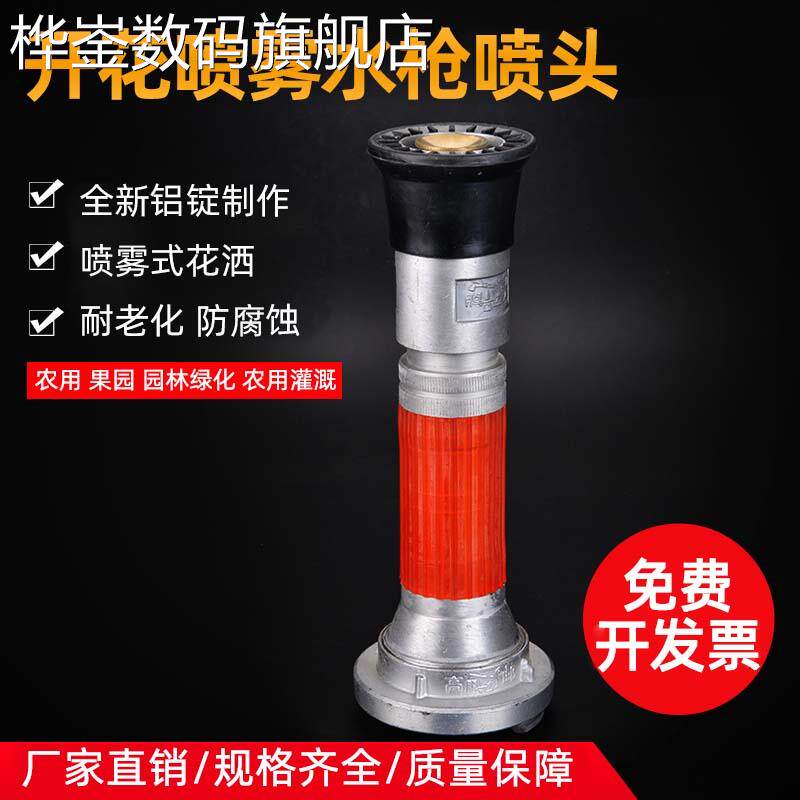 桦崟适用于2寸2.5消防高压开花喷雾水枪强力喷水农用园林绿化灌溉