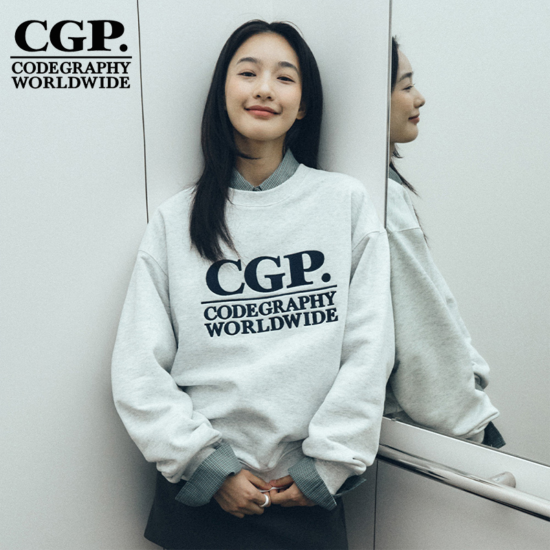 CODEGRAPHY男女同款方形LOGO卫衣