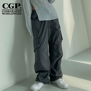 百搭长裤 CODEGRAPHY韩国CGP男女同款 裤 复古工装 CBCS1PL012 春季