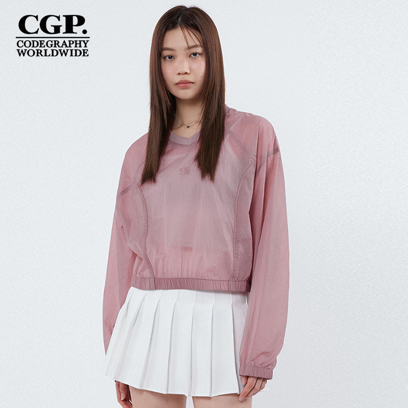 CODEGRAPHY韩国CGP夏季新款时尚百搭宽松长袖套头衫女CBDUWWM001