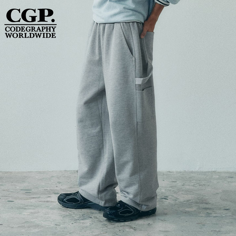 CODEGRAPHY韩国CGP男女同款宽松休闲裤运动裤长裤子CBESUTP060