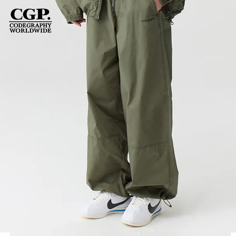 CODEGRAPHY韩国CGP秋季男女全棉宽松束脚工装裤长裤CBDFUWP009