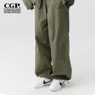 长裤 裤 CBDFUWP009 男女全棉宽松束脚工装 CODEGRAPHY韩国CGP秋季