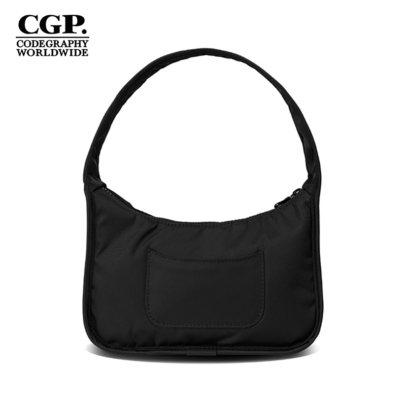 CODEGRAPHY韩国CGP25新款女时尚百搭黑色单肩包腋下包CBEUWBS001