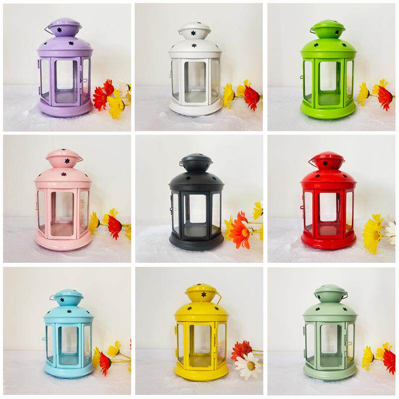 diy烛台灯改造手作蜡烛台防风星星走马灯室内外装饰风灯手工家居