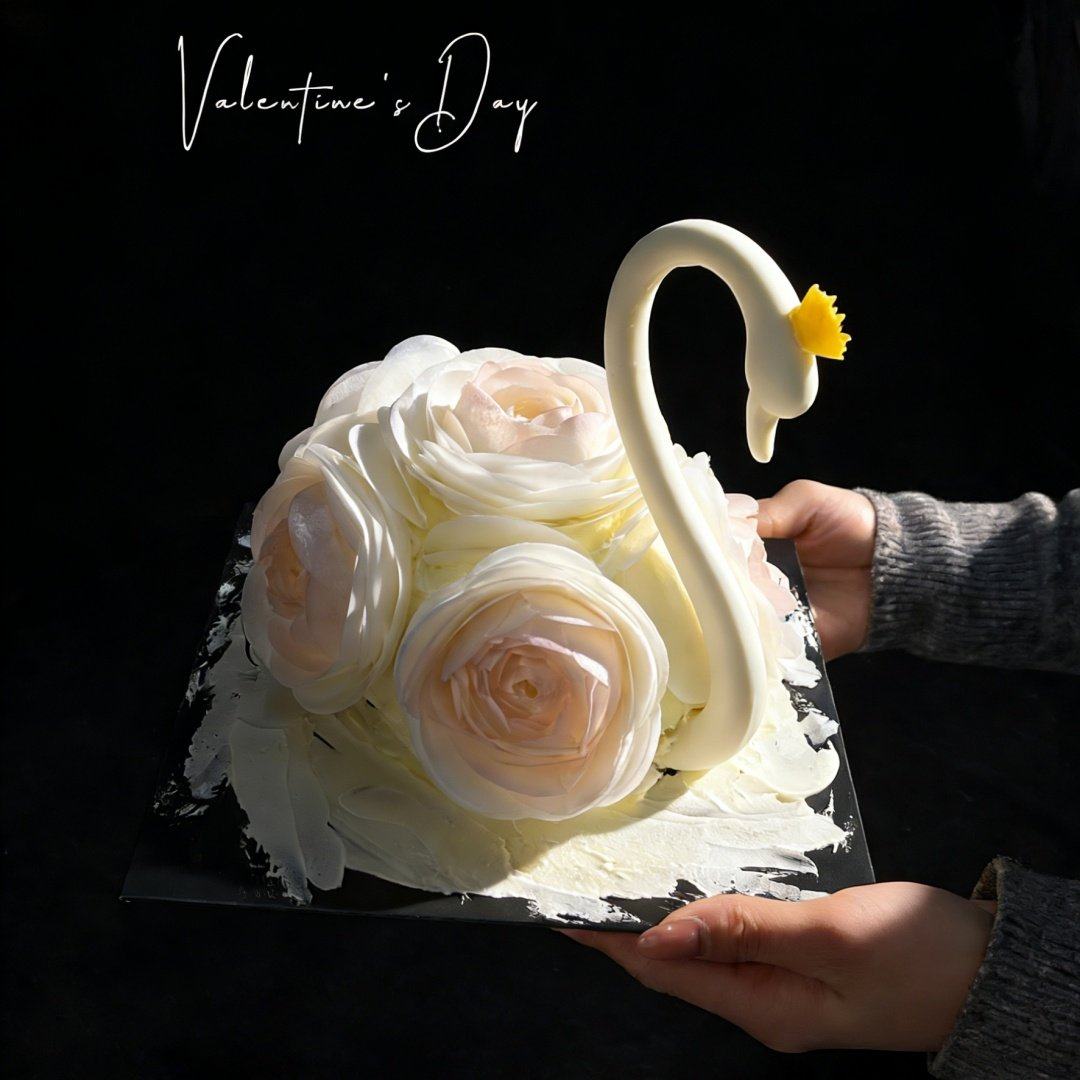 2026情人节玫瑰天鹅女神巧克力天鹅蛋糕烘焙装饰蛋糕糯米纸花配件,节庆用品/礼品,蛋糕/烘焙装饰用品,淘宝优惠券,粉丝福利购,淘宝优惠卷