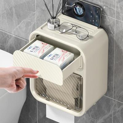 卫生间纸巾盒免打孔防水