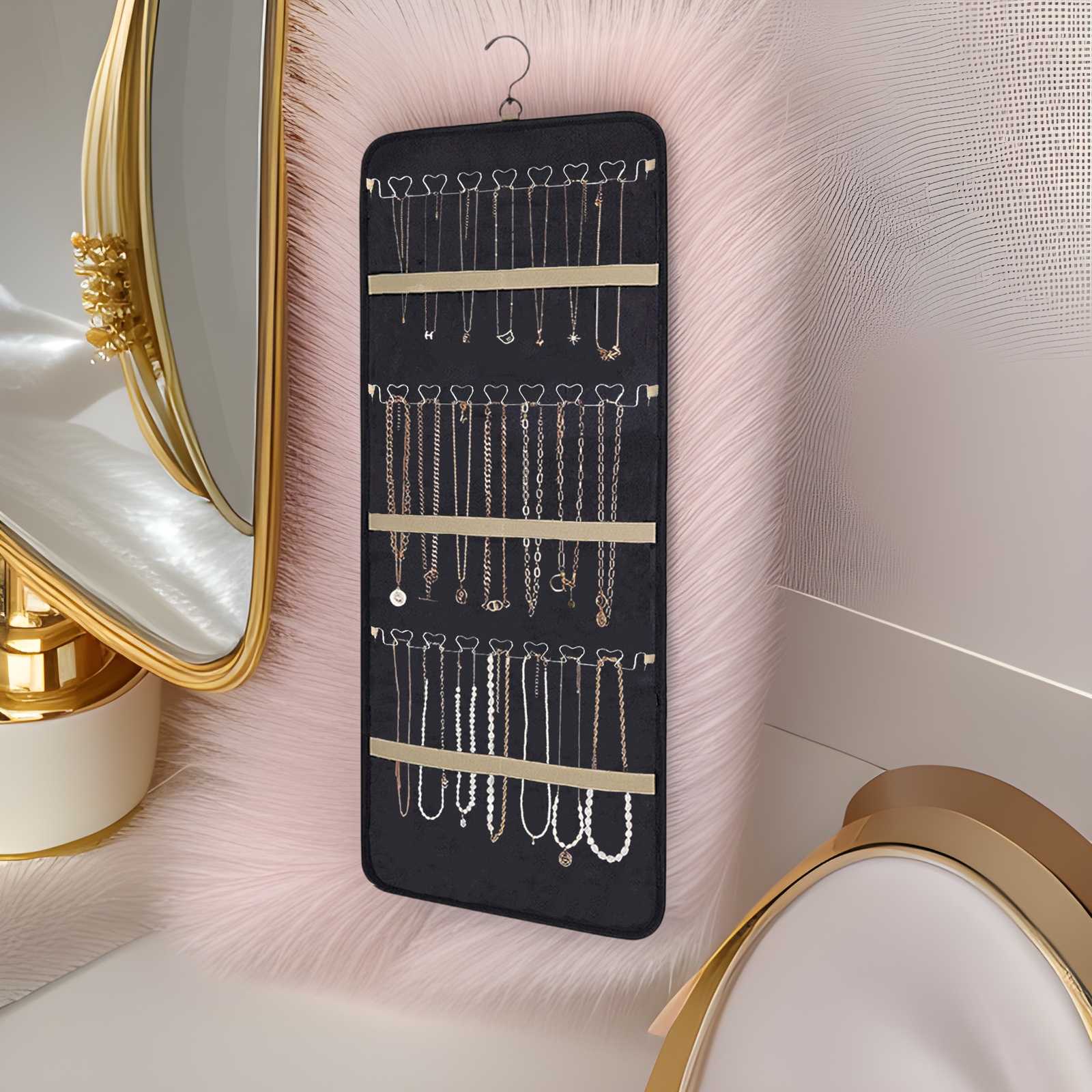 双面牛津布收纳袋项链珠宝饰品密封防氧化pvc袋子珠宝首饰挂袋