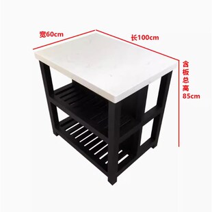 开放式厨房小中岛台单独料理台置物柜可移动餐边柜备餐桌一体收纳