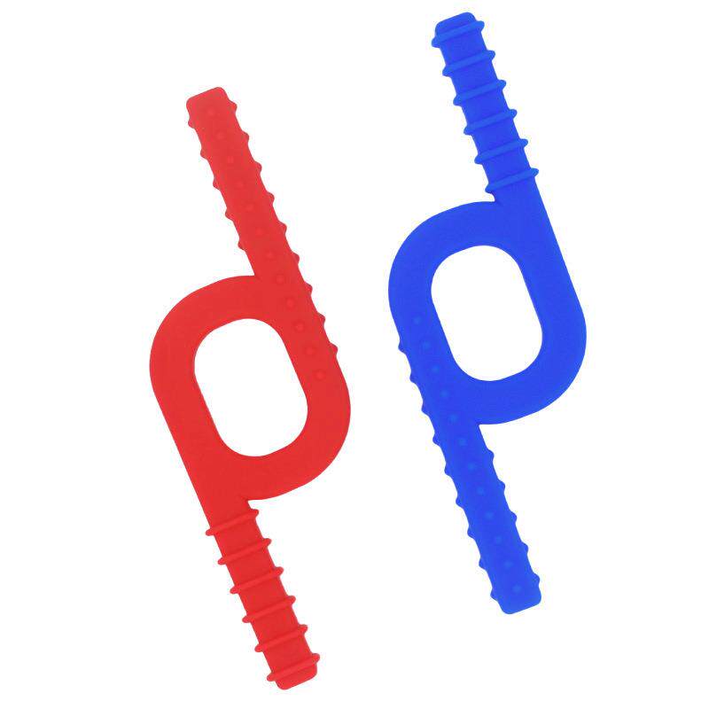自闭症儿童P字牙胶 二代P字牙胶口肌训练器工具言语康复咀嚼棒