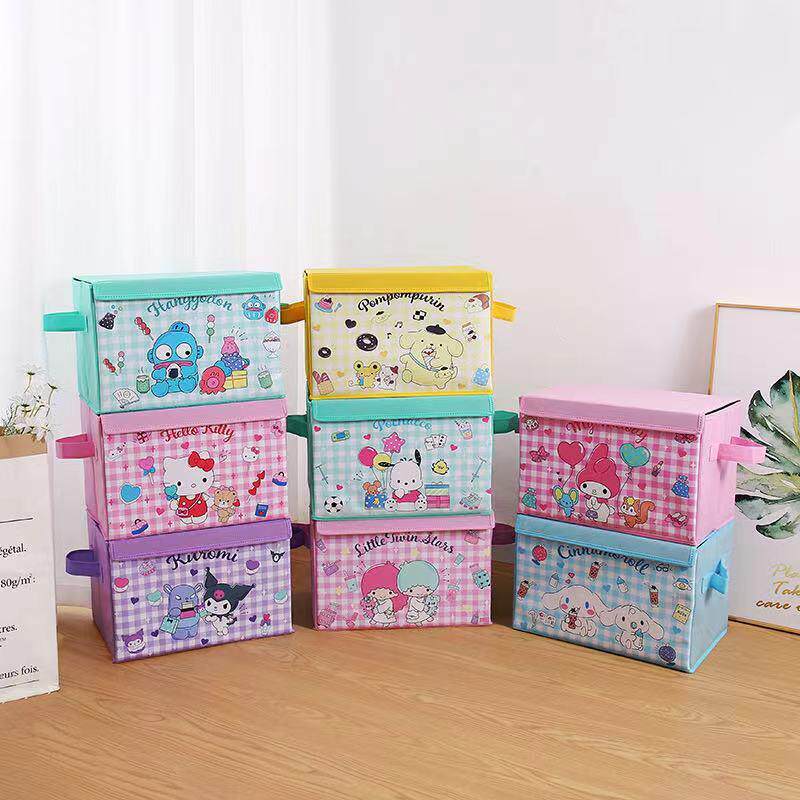 大容量布艺卧室衣物整理收纳箱客厅儿童玩具收纳盒可折叠翻盖