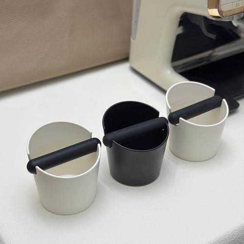 咖啡粉渣桶圆形小型敲渣槽半自动咖啡机专用废渣盒ABS塑料敲渣桶