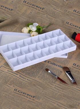 厂供便宜24格硬盖调色盒 96A型 教备配货 水粉水彩手绘涂鸦 收纳