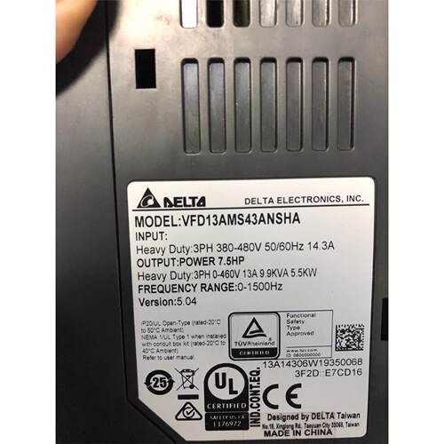 台达MS300变频器VFD13A4